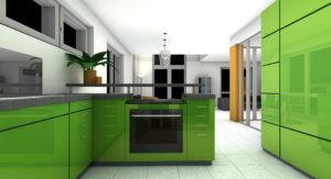 zelená kuchyně